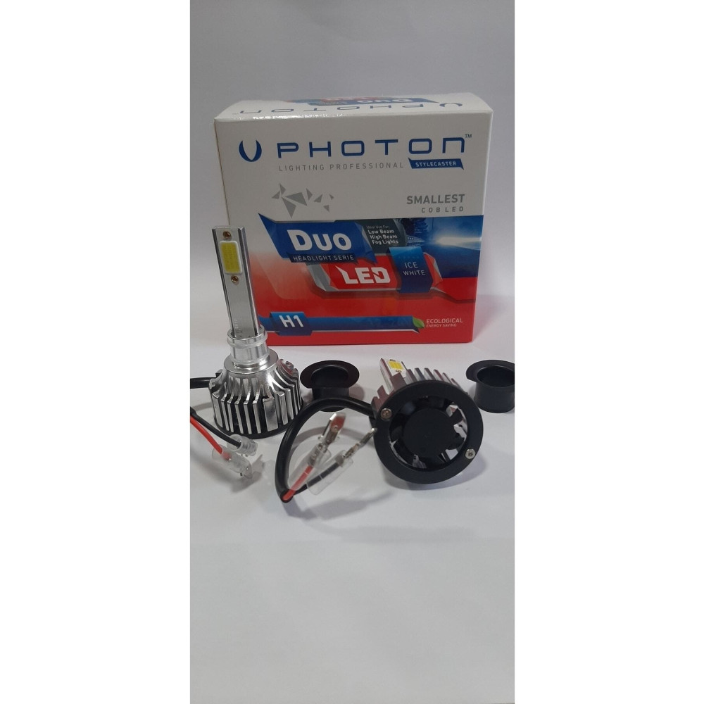 Photon 2023 En Yeni Seri H1 Duo Led Xenon Şimşek Etkili Beyaz Zenon H1 Oto Aydınlatma Fiyatı