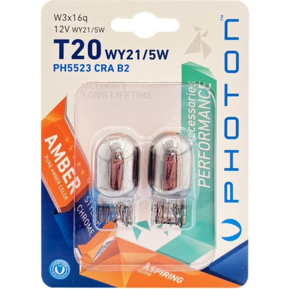 Photon Blister Minyatür Serisi Chrome T20 PH5523 Cra B2 Turuncu Far Ampülü Fiyatı