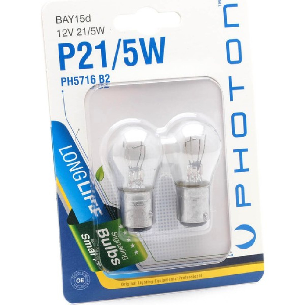 Photon Blister Minyatür Serisi P21/5W PH5716 B2 Far Ampülü Fiyatı