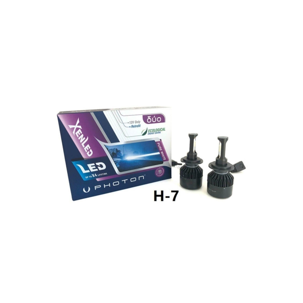 Photon H7 Duo Led Xenon Şimşek Etkili Beyaz Zenon H7 2023 Yeni Seri Gri Slim Kasa Oto Aydınlatma Fiyatı
