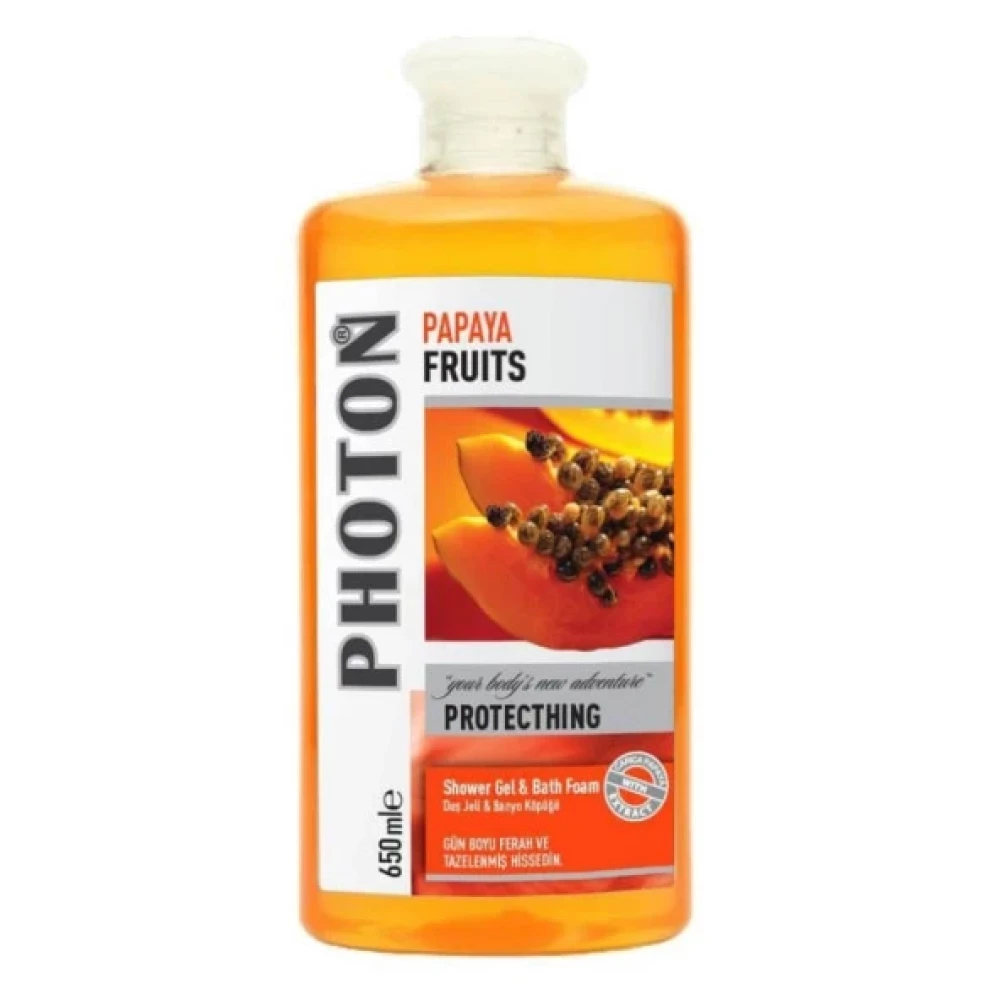 Photon Papaya Dus Jeli 650Ml Duş Jelleri ve Banyo Köpükleri Fiyatı