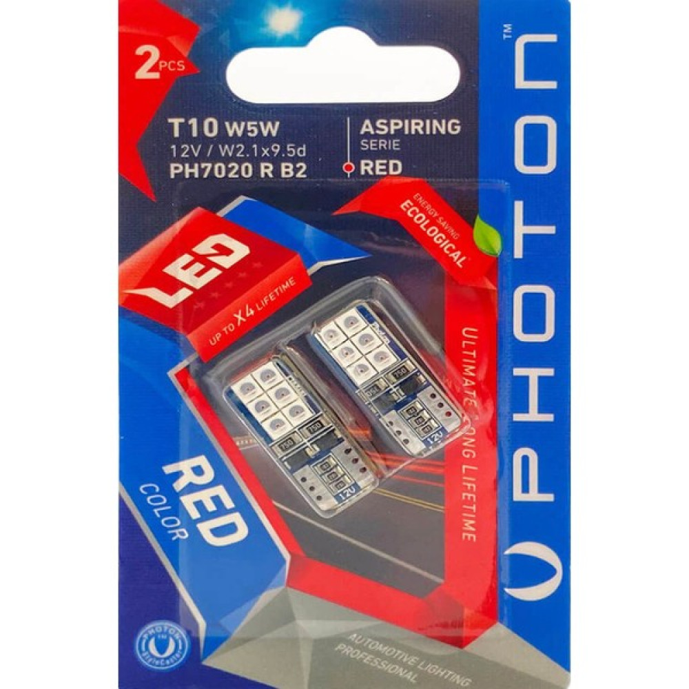 Photon T10 Kırmızı Blister PH7020 R B2 Far Ampülü Fiyatı