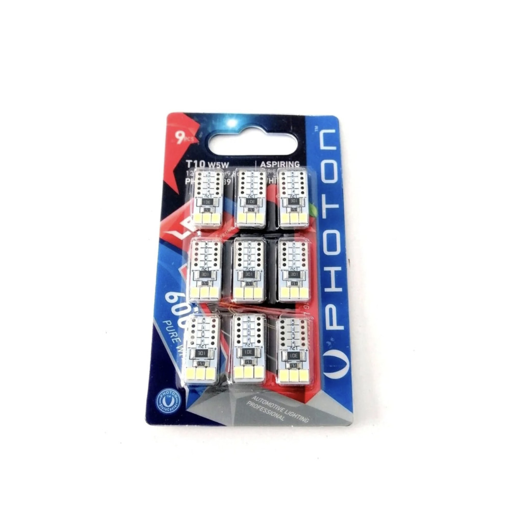 Photon W5w T10 Dipsiz Led Tavan Park Plaka Ampulü (9 Adet ) Oto Aydınlatma Fiyatı
