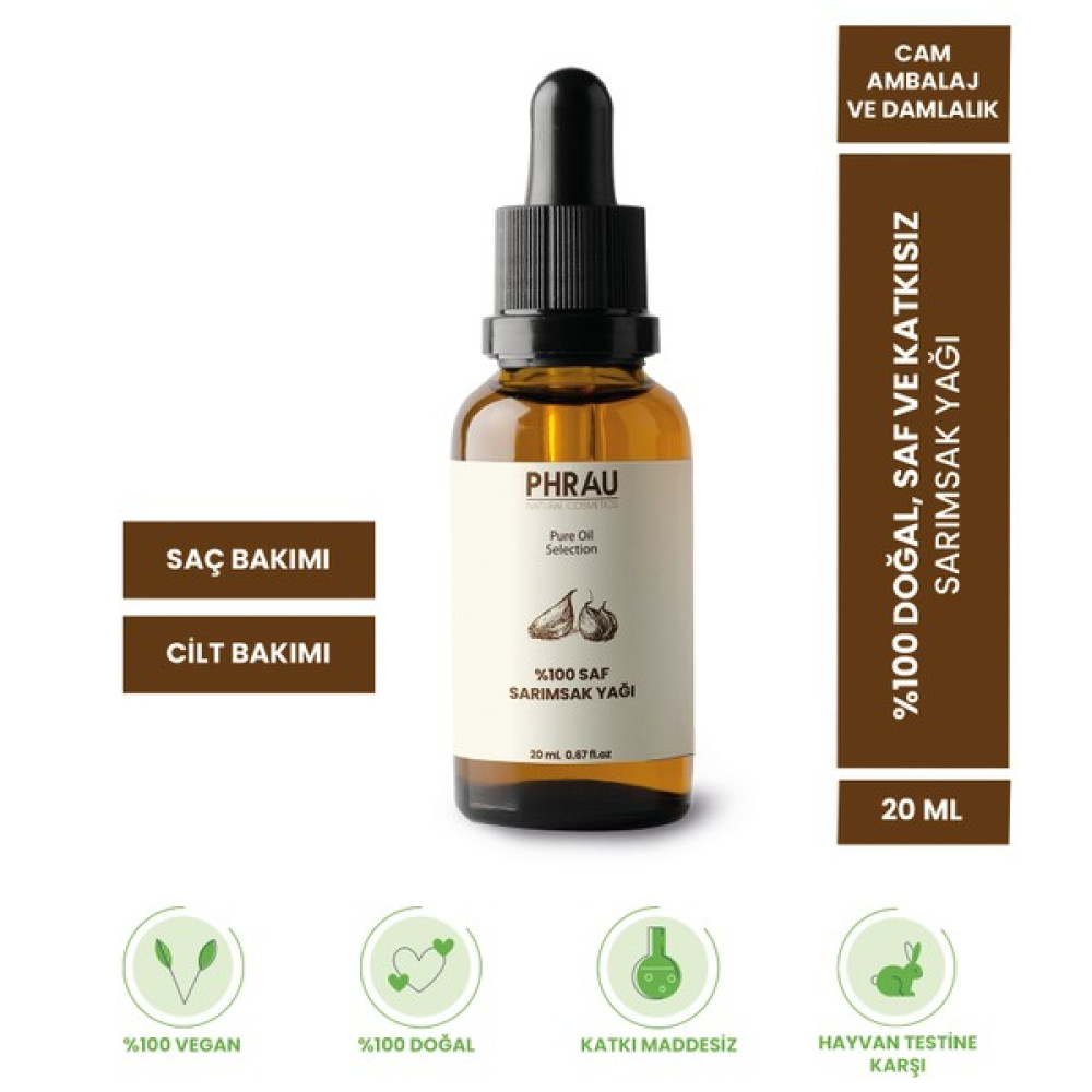 Phrau %100 Saf ve Doğal Sarımsak Yağı (Soğuk Sıkım) 20 ml Oto Boyaları Fiyatı