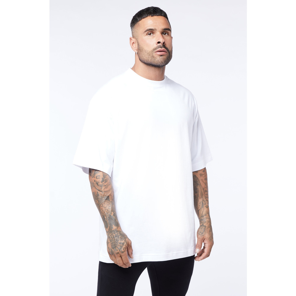 Phyasana Beyaz Erkek Basic Collection Oversize T-shirt M Beden Bayan T-shirt Fiyatı