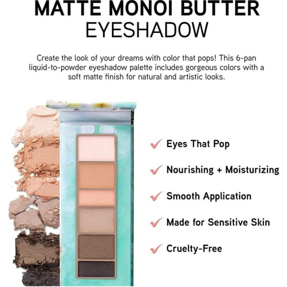 Physicians Formula Butter Matte Blushed Nudes Göz Farı Paleti Renkli Mat Monoi Göz Farı Doğal Hipoalerjenik Göz Farı Fiyatı