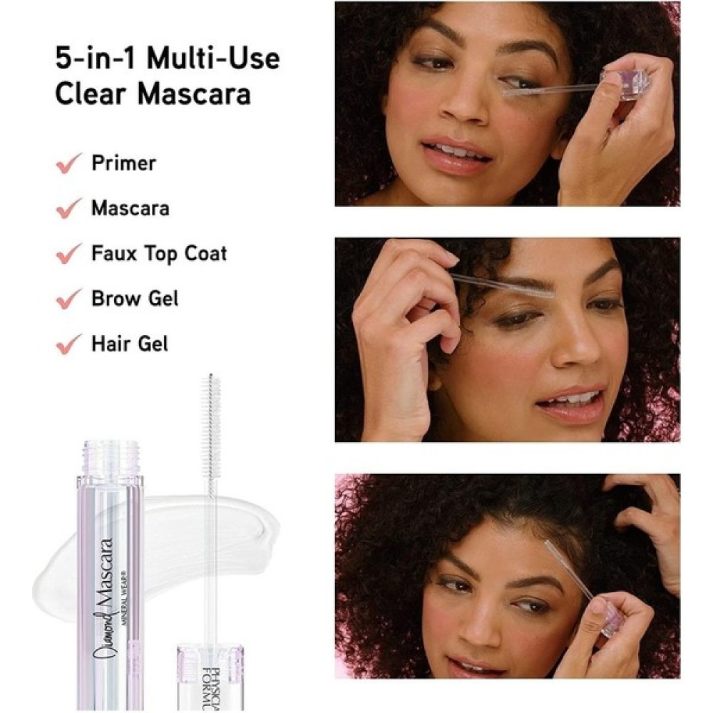Physicians Formula Mineral Wear Diamond Şeffaf Maskara 5 In 1 Kirpik Kaş Maskara Kaş Kalemi Saç Jeli Top Coat Rimeller / Maskaralar Fiyatı