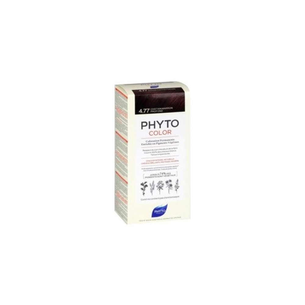 Phyto Phytocolor Bitkisel Saç Boyası - 4.77 Yoğun Kestane Bakır - Beyaz Kapatıcı Etkili - 1 Saç Boyası Fiyatı