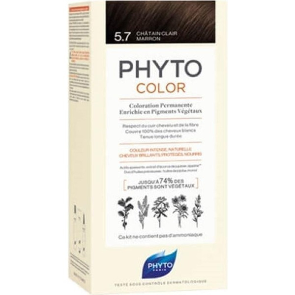 Phyto Phytocolor Bitkisel Saç Boyası - 5.7 Açık Kestane Bakır Yeni Formül Saç Boyası Fiyatı