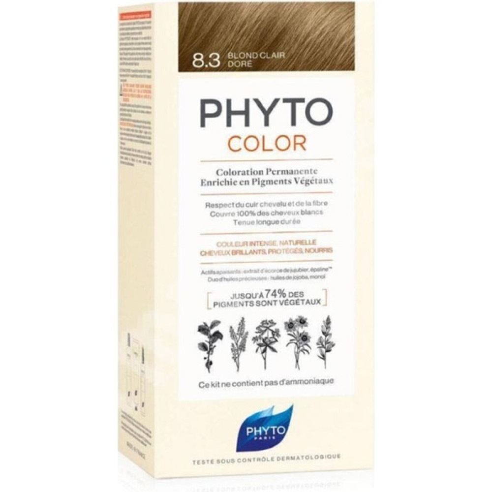 Phyto Phytocolor Bitkisel Saç Boyası 8.3 Sarı Dore - Beyaz Kapatıcı Etkili - 1 Saç Boyası Fiyatı