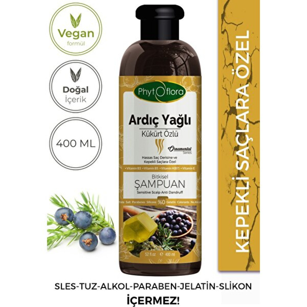 PHYTOFLORA Tuzsuz Hassas Saç Derisine ve Kepekli Saçlara Özel Ardıç Yağlı Bitkisel Şampuan Şampuan ve Saç Kremi Fiyatı