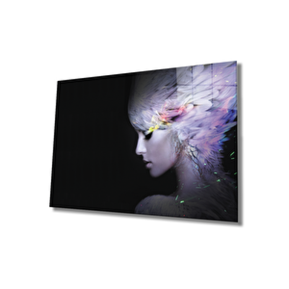 Pi Dekorasyon Kuğu Kadın Cam Tablo Women Swan 50x70 cm Tablo & Poster Fiyatı