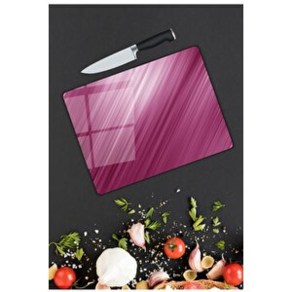 Pi Dekorasyon Mor Cam Kesme Tahtası 25 Cm X 35 Cm Kesme Tahtaları / Kesim Tablaları Fiyatı