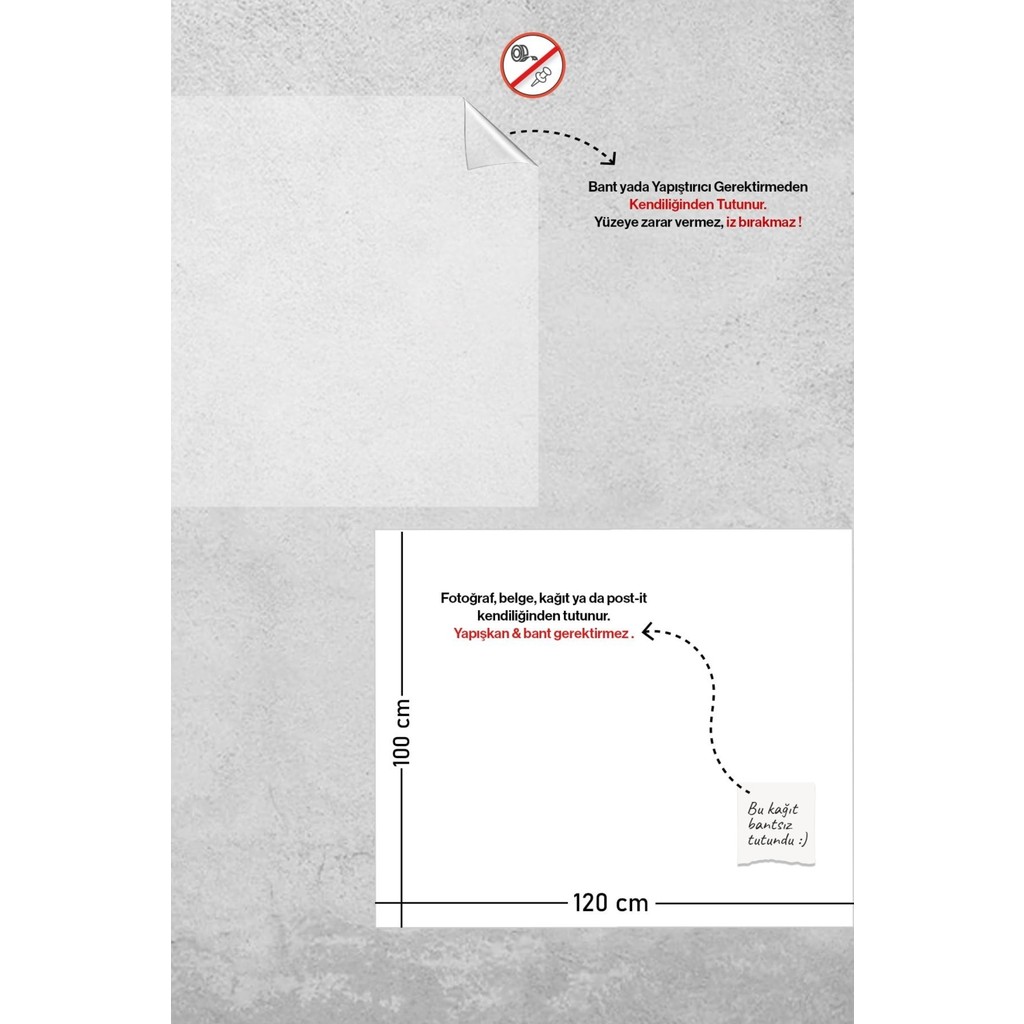 Pi Papers 100 x 120 cm 2 Adet Şeffaf ve Beyaz Yapışkansız Statik Tutunabilir Yazı Tahtası SSD / Solid State Drive Fiyatı