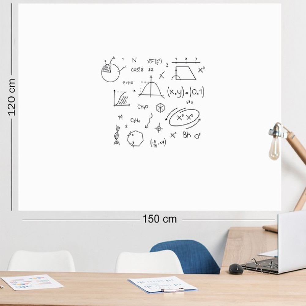Pi Papers Akıllı Kağıt - 120x150 Cm Beyaz, 2 Adet, Yapışkansız Çivisiz Bantsız Tutunan Yazı Tahtası - 120 x 150 cm Yazı Tahtası Kalemi Fiyatı