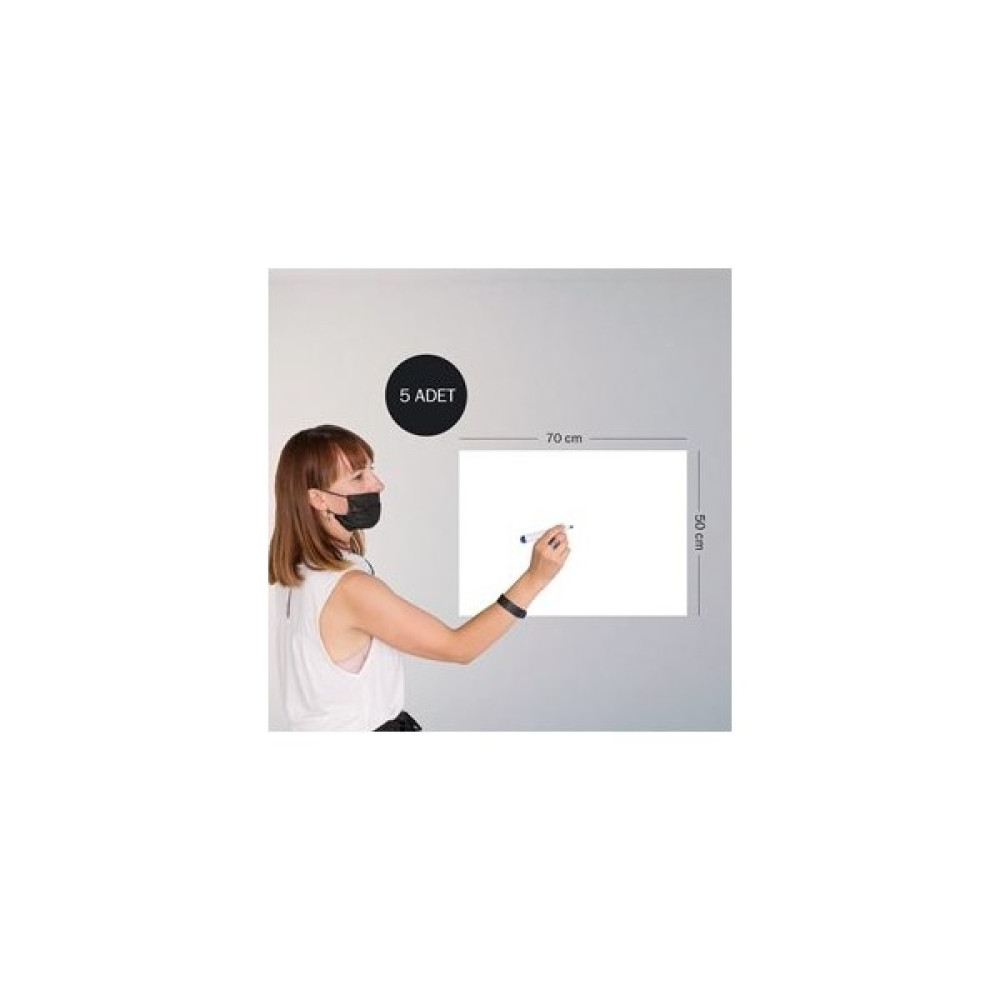 Pi Papers Akıllı Kağıt - 50x70 Cm Beyaz, 5 Adet Not Belge Fotoğraf Tutucu Özellikli, Sihirli İnovatif Pano Yazı Tahtası Kalemi Fiyatı