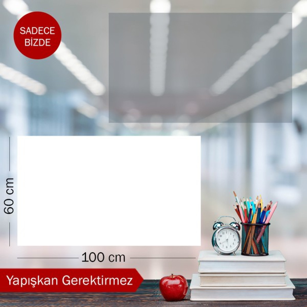Pi Papers Akıllı Kağıt - 60x100 Cm 1 Şeffaf+1 Beyaz, Not Belge Fotoğraf Tutucu Özellikli Statik Sihirli Pano - Şeffaf Yazı Tahtası Kalemi Fiyatı
