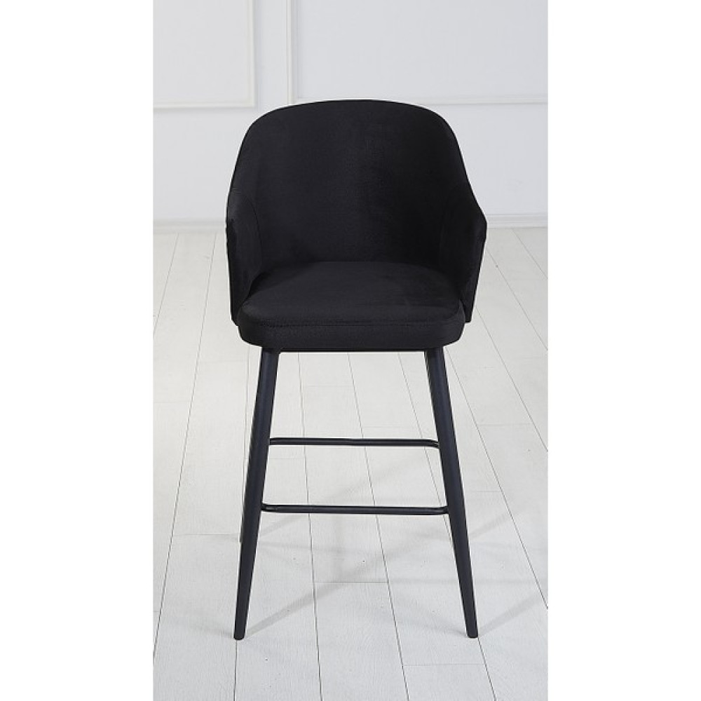 Pi Sandalye 2 Adet Perry 75 cm Ada Mutfak ve Bar Sandalyesi - Bar Taburesi - Babyface Kumaş - Metal Ayak - Siyah Masa - Sandalye & Tabure Fiyatı
