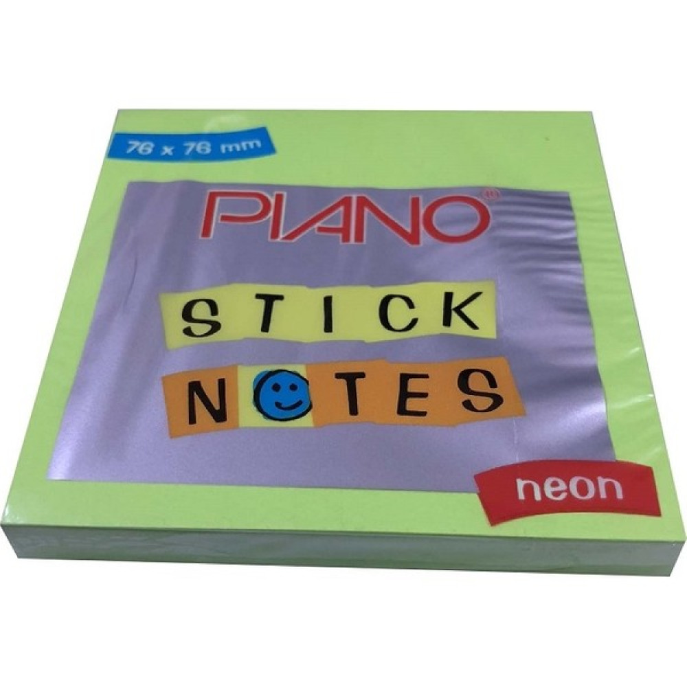 Piano 76x76 cm Yapışkanlı Not Kağıdı Neon Yeşil Postit Not Defteri & Bloknot Fiyatı