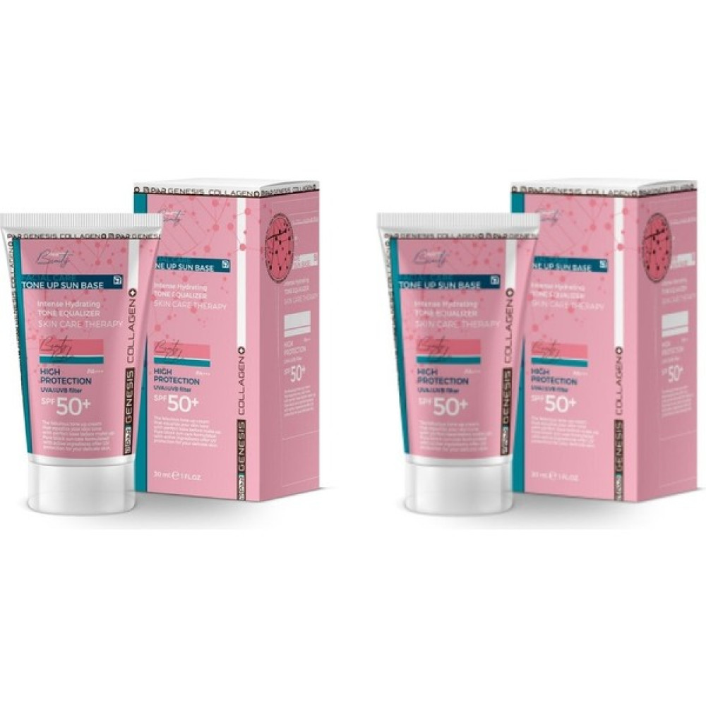 Piar Genesis Collagen Tone Up Sun Base Aydınlatıcı Ton Eşitleyici Spf 50+ Yüz Güneş Kremi 30 ml 2'li Set Güneş Kremleri ve Losyonları Fiyatı