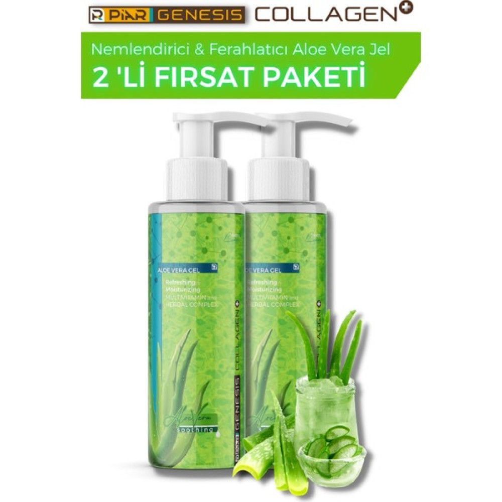 Piar Genesis Nemlendirici/rahatlatıcı Aloe Vera Jel 100 ml 2'li Güneş Sonrası Kremler ve Losyonları Fiyatı