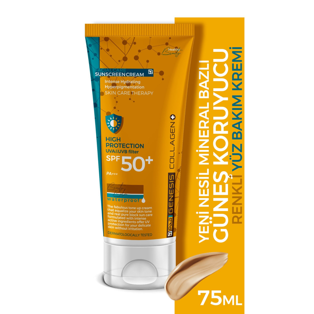 Piar Genesis Yüksek Korumalı Kolajen Leke Karşıtı Ton Eşitleyici Spf 50 Renkli Yüz Güneş Kremi 75 ml Güneş Kremleri ve Losyonları Fiyatı