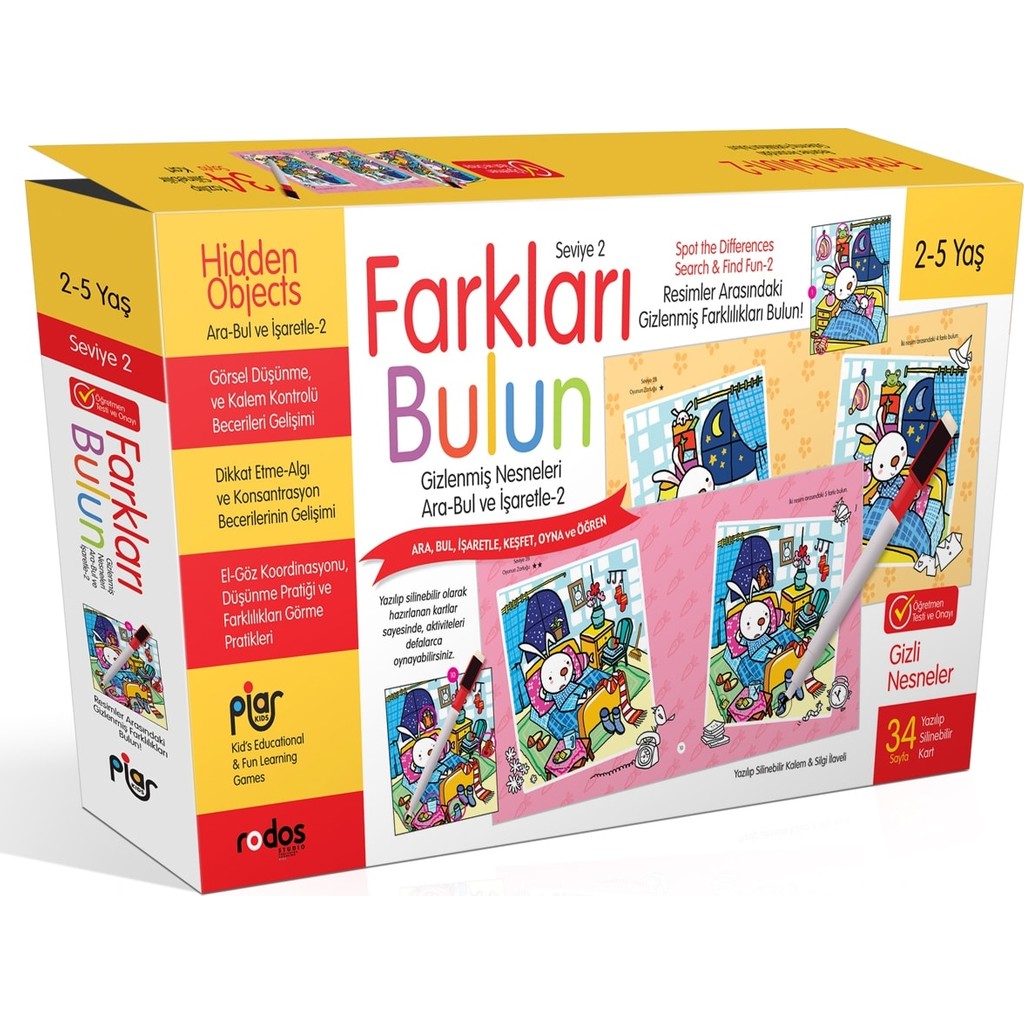 Piar Kids / Farkları Bulun Oyun Seti / Seviye 2 Diğer Fiyatı