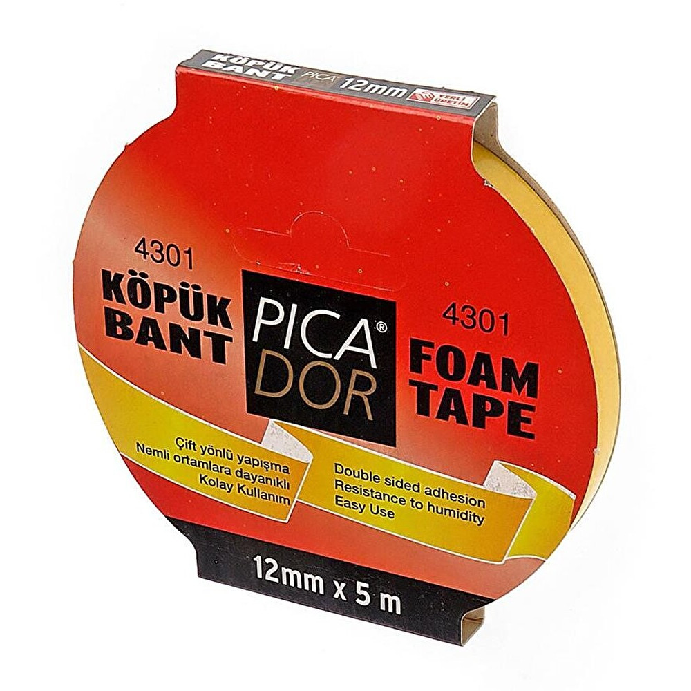 Picador 12mmx5m Çift Taraf Köpük Bant Selobant Fiyatı
