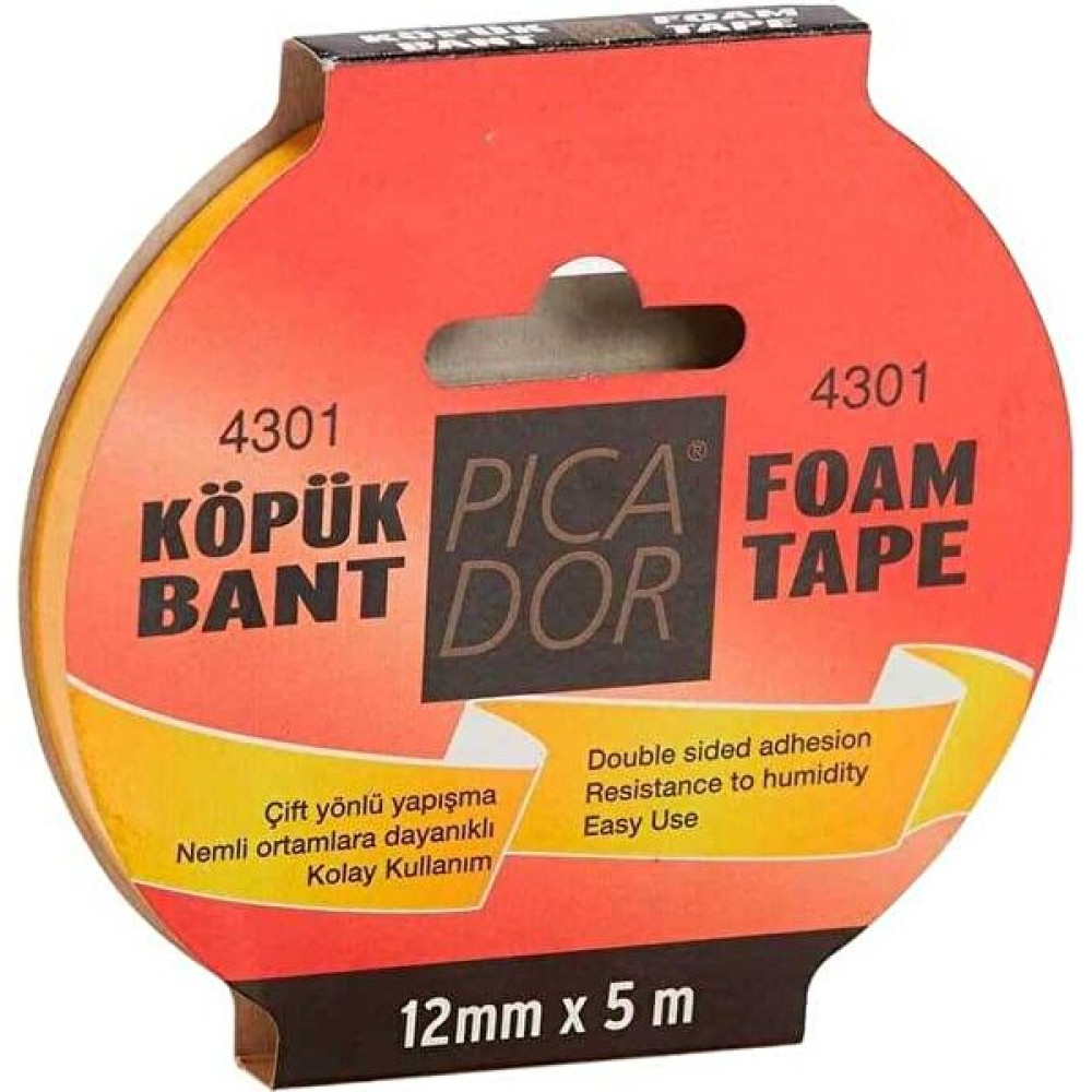 Picador 12X5 5 Adet Kaliteli Köpük Bant Nalburiye & Hırdavat Fiyatı