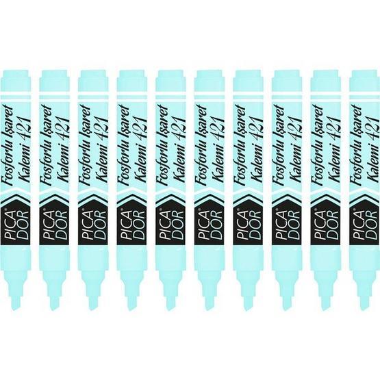 Picador 421 Pastel Mavi 10'lu Fosforlu Kalem Fosforlu Kalem Fiyatı