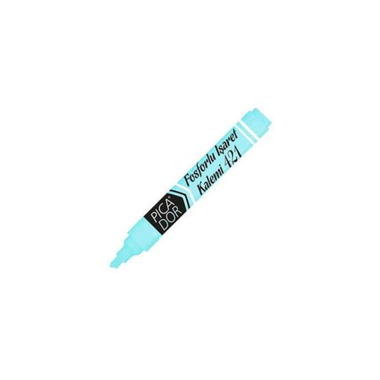 Picador 421 Pastel Mavi 10'lu Fosforlu Kalem
