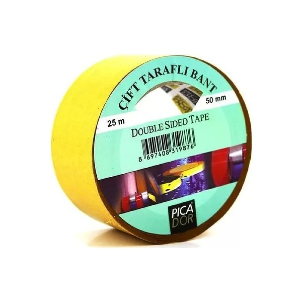 Picador Çift Taraflı Bant 50 mm x 25 m Askısız KL008 Oto Boyaları Fiyatı