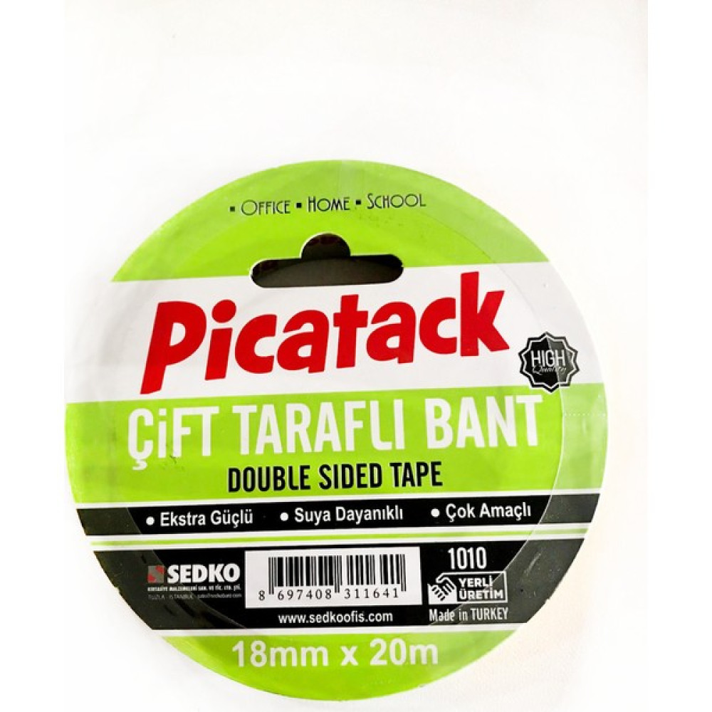 Picador Çift Taraflı Kağıt Bant Force 18 mm x 20 M Ofis Malzemeleri Fiyatı