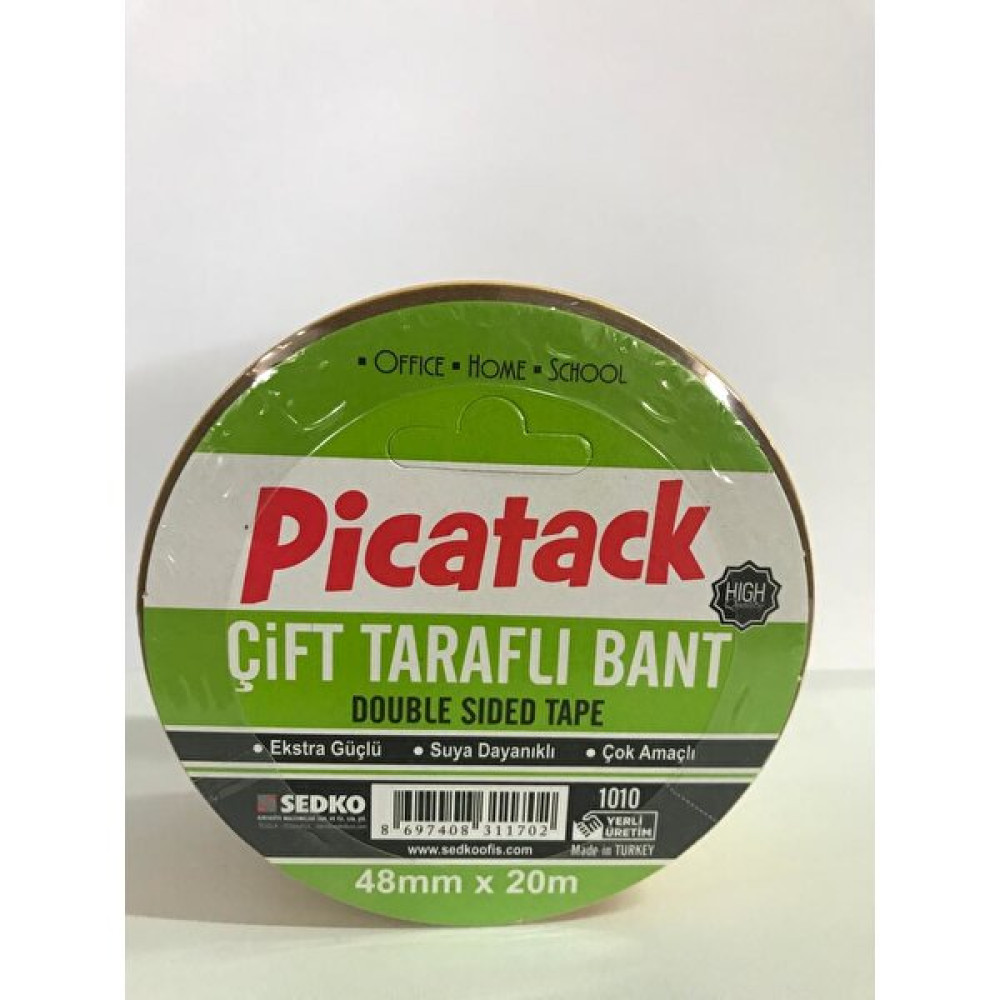 Picador Çift Taraflı Kağıt Bant Force 48 mm x 20 M Ofis Malzemeleri Fiyatı