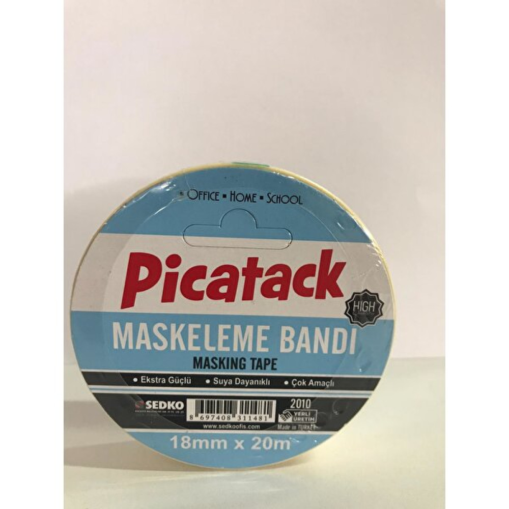 Picador Krepe Maskeleme Kağıt Bantı 18 mm x 20 M Ofis Malzemeleri Fiyatı