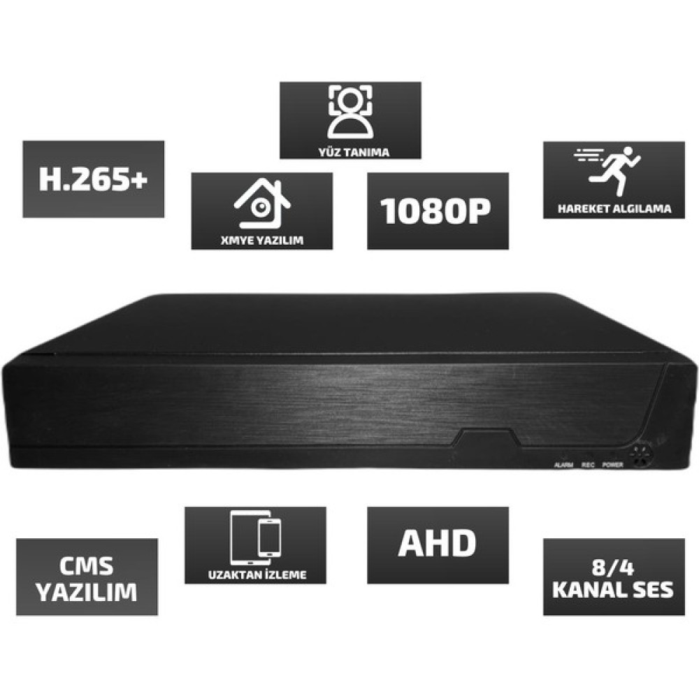 Picam 8 Kanal AHD DVR 1080N Xmeye Hibrit Kayıt Cihazı Güvenlik Sistemi Kayıt Cihazı Fiyatı