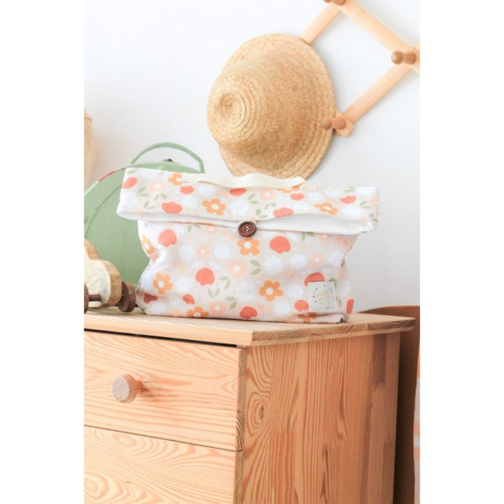 Piccolo Retro - Piccobag Müslin Organizer Çanta | Anne Bebek Çantası - Somon Bebek Bakım Çantası Fiyatı