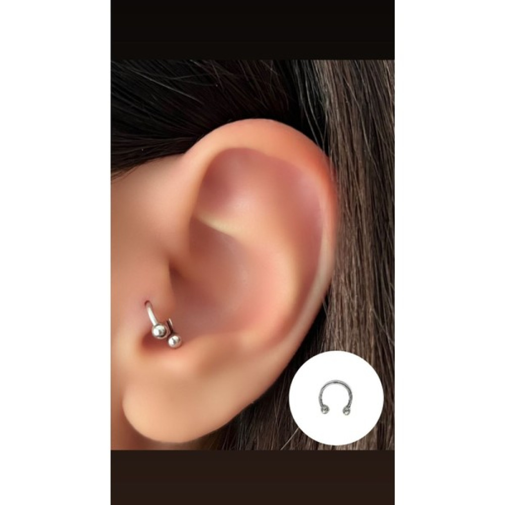 Piercing Market Cerrahi Çelik Kıkırdak Helix Tragus Piercing Küpe Altın & Gümüş Piercing Fiyatı