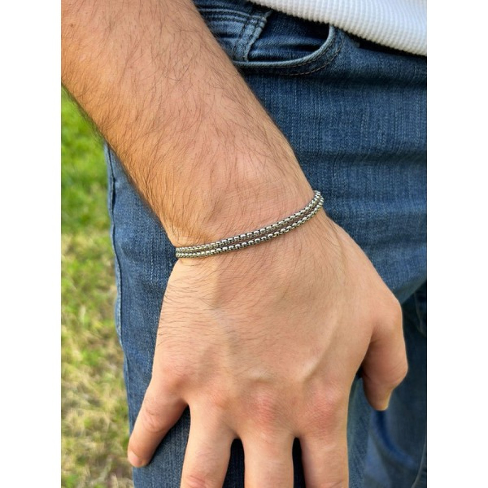 Piercing Market Erkek Gümüş Renk Model Tasarım Bileklik - STANDART - 5,6 Saat ve Bileklik Aksesuarı Fiyatı
