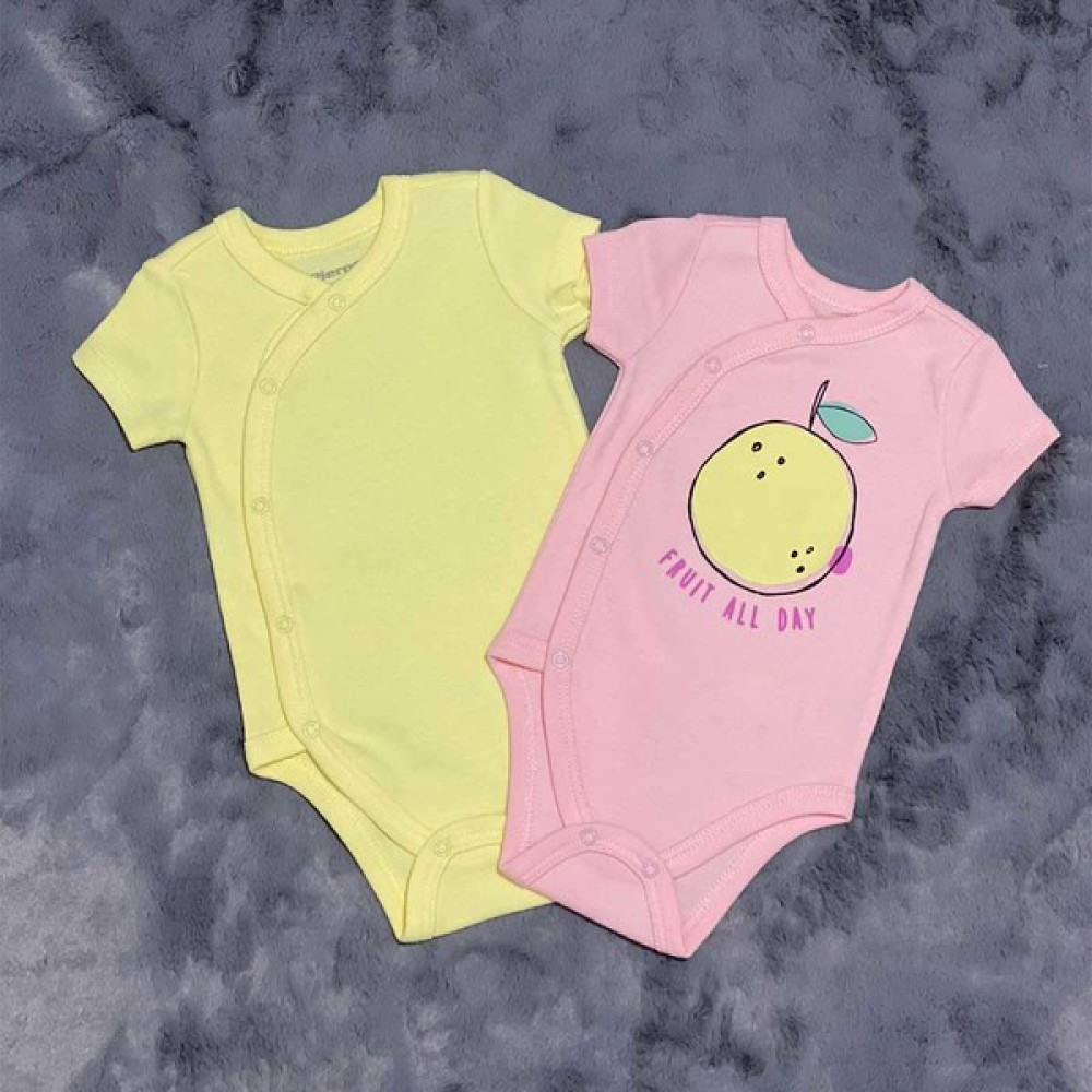 Pieros Baby 0013 Kız Bebek Kısa Kol 2'li Badi Bebek Body Fiyatı