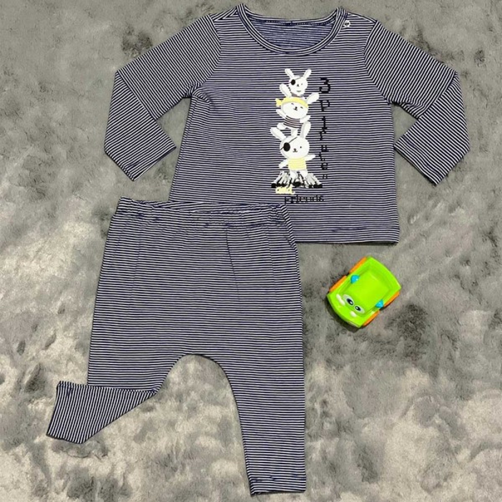 Pieros Baby 0018 Erkek Bebek 2'li Takım Bebek Giysi Takım Fiyatı
