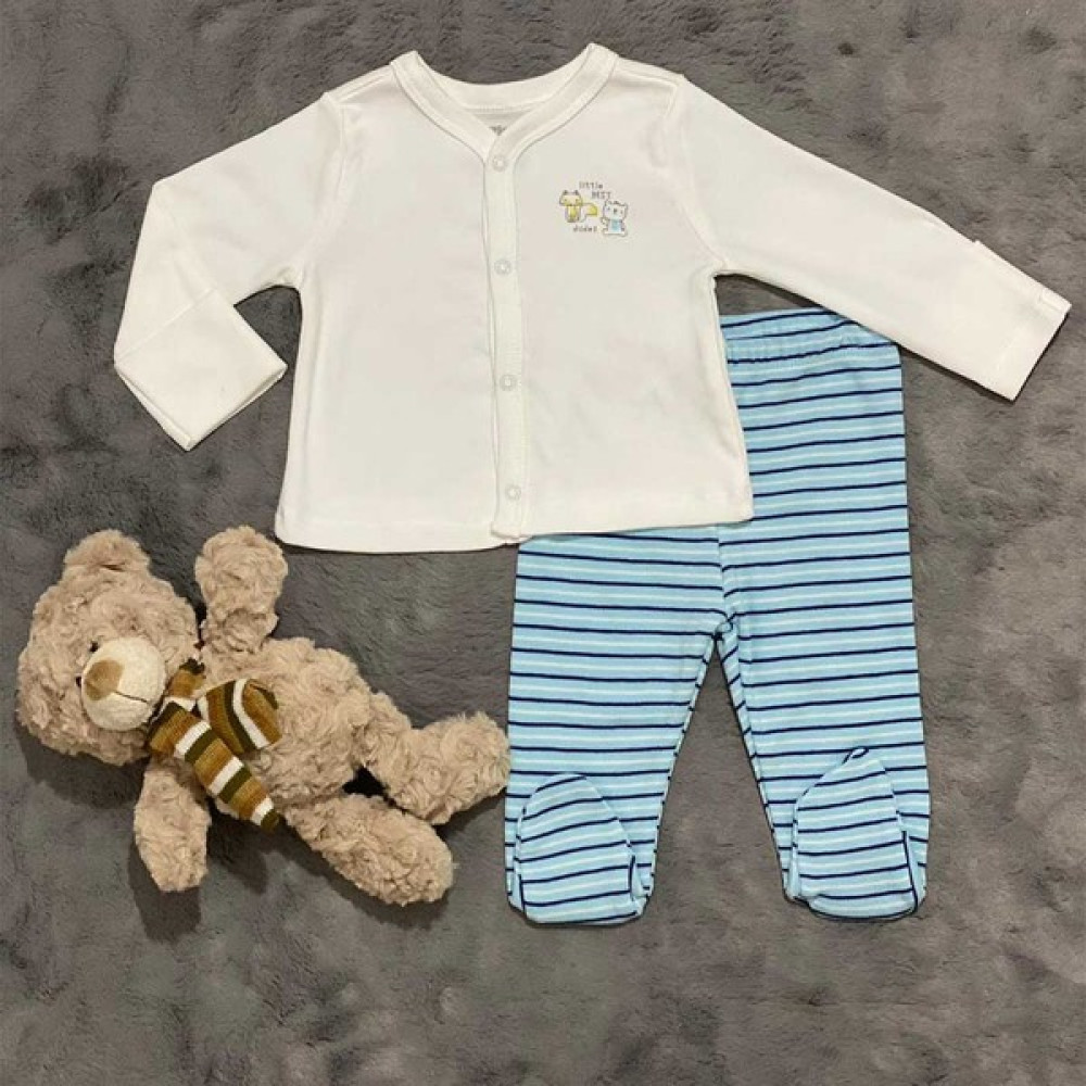 Pieros Baby 0019 Erkek Bebek 2'li Takım Bebek Giysi Takım Fiyatı