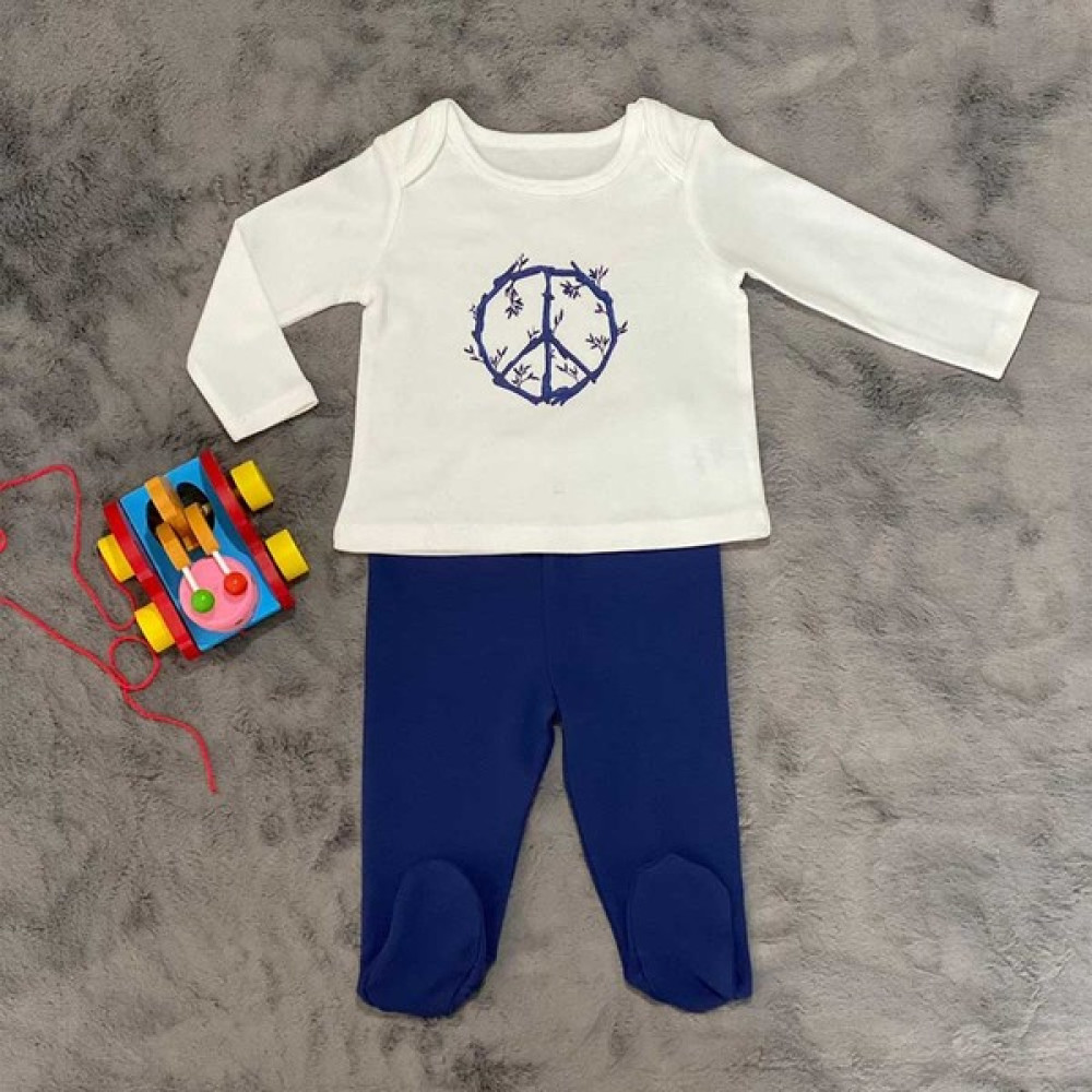 Pieros Baby 0047 Erkek Bebek 2'li Takım Bebek Giysi Takım Fiyatı