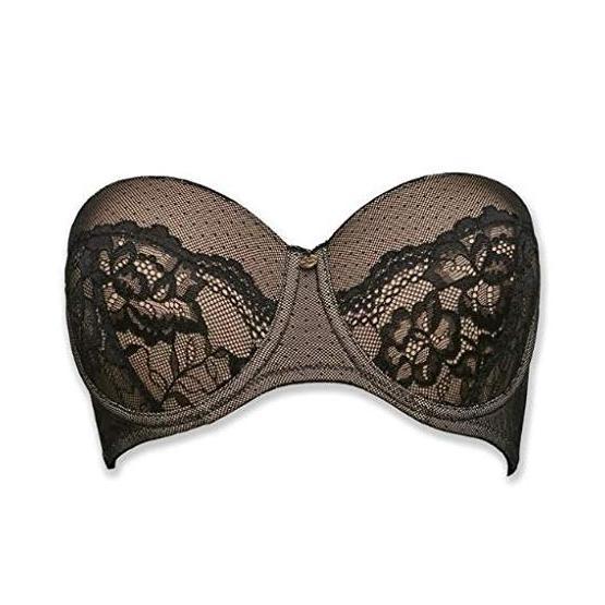Pierre Cardin 4626 Siyah Straplez Sütyen Külot Takım