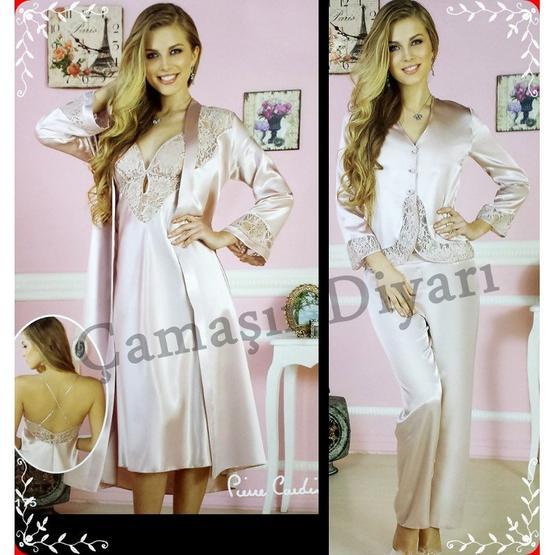 Pierre Cardin 6175 Saten Gecelik