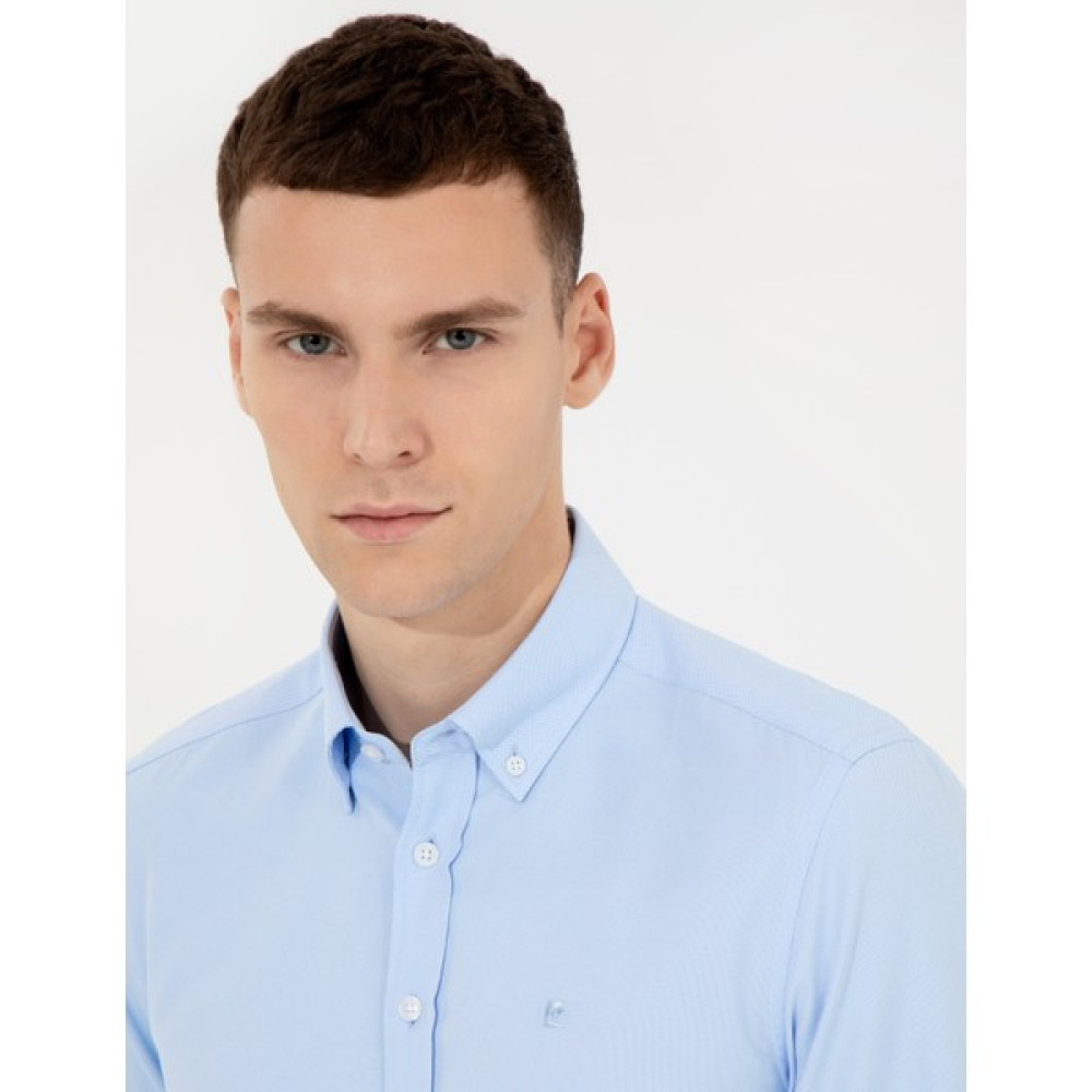 Pierre Cardin Erkek Açık Mavi Gömlek 50258968-VR003 Erkek Gömlek Fiyatı