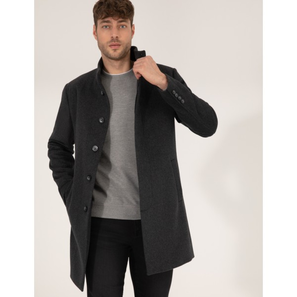 Pierre Cardin Erkek Antrasit Palto 50257493-VR006 Erkek Mont Fiyatı