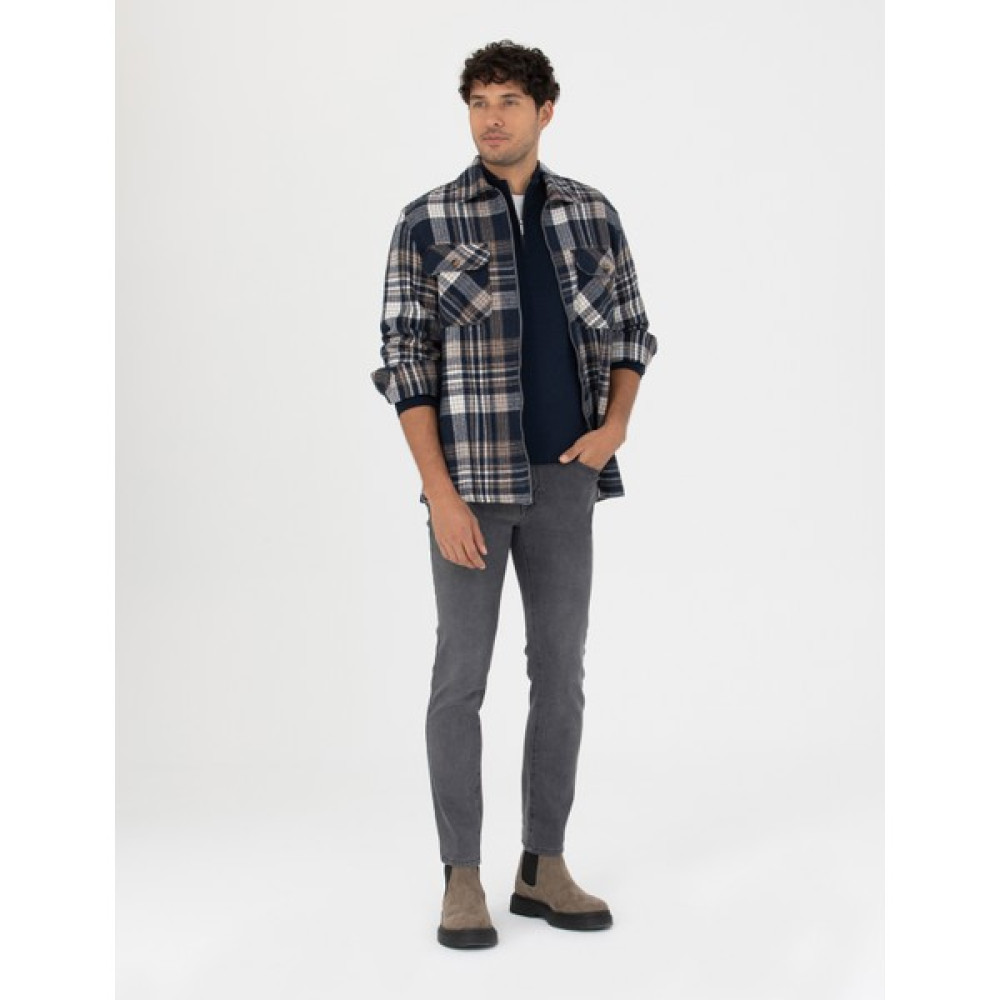 Pierre Cardin Erkek Antrasit Slim Fit Jean Pantolon 50280198-VR006 Erkek Jeans / Kot Pantolon Fiyatı