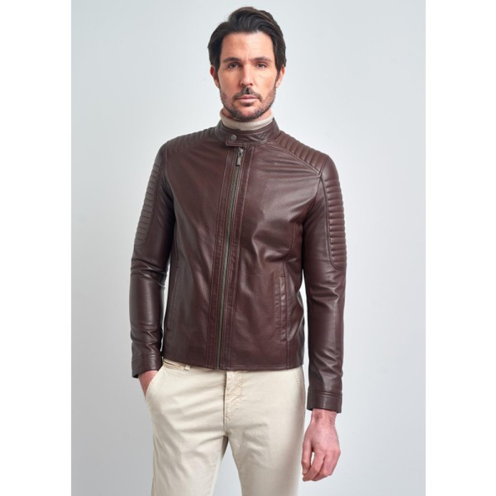 Pierre Cardin Erkek Bordo Motorcu Deri Ceket Bayan Ceket Fiyatı