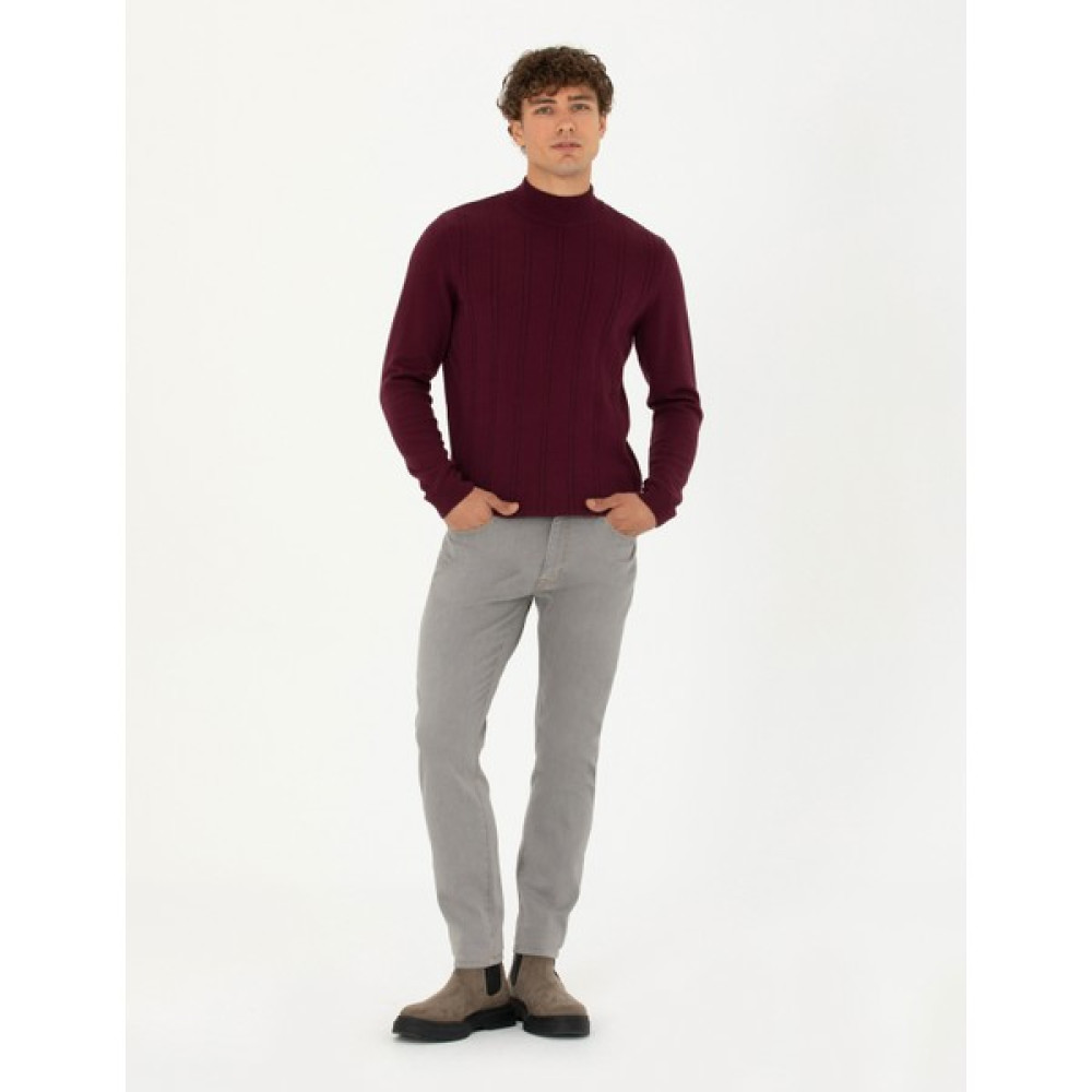 Pierre Cardin Erkek Gri Slim Fit Jean Pantolon 50276527-VR024 Erkek Jeans / Kot Pantolon Fiyatı